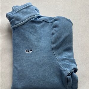 Vineyard Vines periwinkle blue boys quarter zip